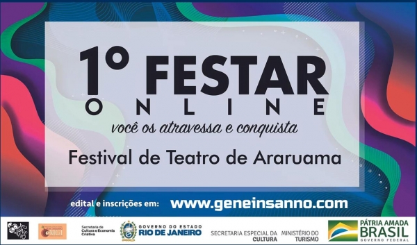 1° Festar online &amp; 2º Festar presencial no Festival de Teatro de Araruama