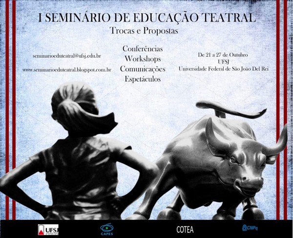 MG: Abertas as inscrições para do &quot;I Seminário de Educação teatral - Trocas e Propostas&quot;